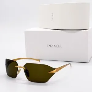Prada | Accessories | New Prada Spr A55 5n1t Gold Green  display picture 2